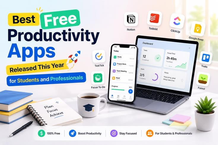 Best Free Productivity Apps Released This Year for Students & Professionals